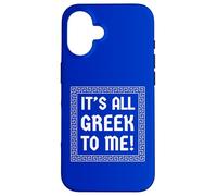 It's All Greek to Me ! Vacances Amusantes en Grèce Assorties Coque pour iPhone 16