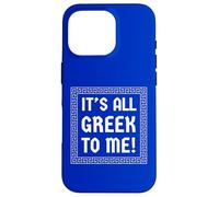 It's All Greek to Me ! Vacances Amusantes en Grèce Assorties Coque pour iPhone 16 Pro