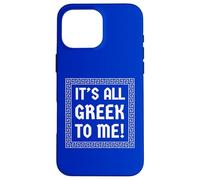 It's All Greek to Me ! Vacances Amusantes en Grèce Assorties Coque pour iPhone 16 Pro Max