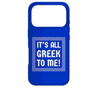 It's All Greek to Me ! Vacances Amusantes en Grèce Assorties Coque pour iPhone 17 Pro