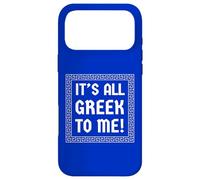 It's All Greek to Me ! Vacances Amusantes en Grèce Assorties Coque pour iPhone 17 Pro Max