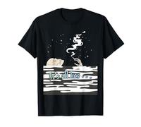 It's All Lies Squelette Smoking in Water Under The Stars T-Shirt