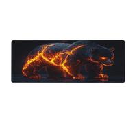 It'S All Tapis de souris craquelé avec base en caoutchouc antidérapant et bords cousus Grand tapis de souris pour gaming PC de bureau 30 x 80 cm