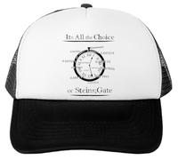 It's All The Choice of Steins Gate Casquette De Baseball Unisexe Blanche Réglable