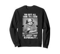 It's Always Sunny Frank The Hero Black and White Photo TV Sweatshirt