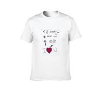 Its Always Sunny in Philadelphia Nightman Note Lyrics Casual Round Neck T Shirt White M