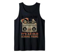 It's an Old School Thing Boombox et Vinyle rétro Débardeur