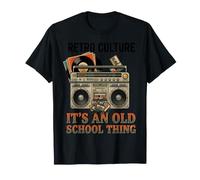 It's an Old School Thing Boombox et Vinyle rétro T-Shirt