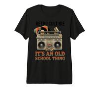 It's an Old School Thing Boombox et Vinyle rétro T-Shirt Haut de Gamme