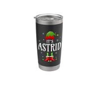 It's Astrid Elf Nom personnalisé amusant de Noël Astrid Gobelet isotherme en acier inoxydable double paroi