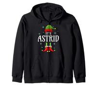 It's Astrid Elf Nom personnalisé Amusant de Noël Astrid Sweat à Capuche