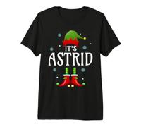 It's Astrid Elf Nom personnalisé Amusant de Noël Astrid T-Shirt Haut de Gamme