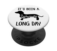 Its Been a Long Day Dachshund Funny Doxie Mom Dachshund Mama PopSockets PopGrip Adhésif