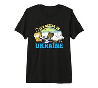 It's Better in Ukraine Bound Vacation Tour de Voyage Assorti T-Shirt Haut de Gamme