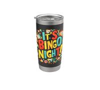 It's Bingo Night! Lover Player Men Women Session Game Citation Gobelet isotherme en acier inoxydable double paroi