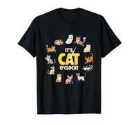 It's Cat O'Clock! Funny Animal Lover Cats Races Cute Kitten T-Shirt