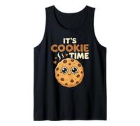 Its Cookie Time Cute Chocolate Chip Cookie Fun Dessert Fun Débardeur