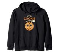 Its Cookie Time Cute Chocolate Chip Cookie Fun Dessert Fun Sweat à Capuche