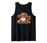 Its Fall Yall Autumn GNOME Stuff Falling Leaves and Pumpkin Débardeur