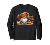 Its Fall Yall Autumn GNOME Stuff Falling Leaves and Pumpkin Manche Longue