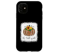 It's Fall Y'all Citrouille Léopard Imprimé Thanksgiving Halloween Coque pour iPhone 11