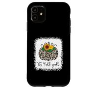 It's Fall Y'all Citrouille Léopard Imprimé Thanksgiving Halloween Coque pour iPhone 11