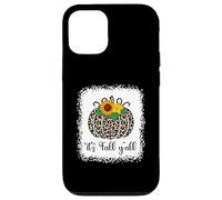 It's Fall Y'all Citrouille Léopard Imprimé Thanksgiving Halloween Coque pour iPhone 12/12 Pro