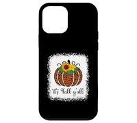 It's Fall Y'all Citrouille Léopard Imprimé Thanksgiving Halloween Coque pour iPhone 12 Mini