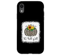 It's Fall Y'all Citrouille Léopard Imprimé Thanksgiving Halloween Coque pour iPhone XR