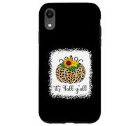 It's Fall Y'all Citrouille Léopard Imprimé Thanksgiving Halloween Coque pour iPhone XR