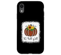 It's Fall Y'all Citrouille Léopard Imprimé Thanksgiving Halloween Coque pour iPhone XR
