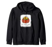 It's Fall Y'all Citrouille Léopard Imprimé Thanksgiving Halloween Sweat à Capuche