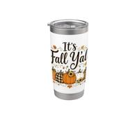 It's Fall Y'all Citrouilles avec Tournesols Gobelet isotherme en acier inoxydable double paroi