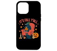 It's Fall Y'all Crow Knitting Cozy Vibes Halloween Coque pour iPhone 12 Pro Max