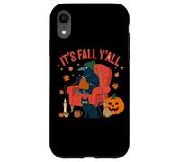 It's Fall Y'all Crow Knitting Cozy Vibes Halloween Coque pour iPhone XR