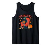 It's Fall Y'all Crow Knitting Cozy Vibes Halloween Débardeur
