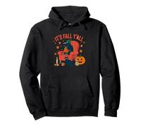 It's Fall Y'all Crow Knitting Cozy Vibes Halloween Sweat à Capuche