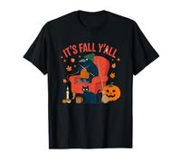 It's Fall Y'all Crow Knitting Cozy Vibes Halloween T-Shirt