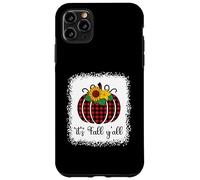 It's Fall Y'all Halloween Plaid Citrouille Rouge délavé Buffalo Coque pour iPhone 11 Pro Max