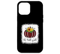 It's Fall Y'all Halloween Plaid Citrouille Rouge délavé Buffalo Coque pour iPhone 12 Pro Max