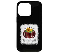 It's Fall Y'all Halloween Plaid Citrouille Rouge délavé Buffalo Coque pour iPhone 13 Pro