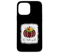 It's Fall Y'all Halloween Plaid Citrouille Rouge délavé Buffalo Coque pour iPhone 13 Pro Max