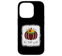 It's Fall Y'all Halloween Plaid Citrouille Rouge délavé Buffalo Coque pour iPhone 14 Pro
