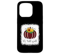 It's Fall Y'all Halloween Plaid Citrouille Rouge délavé Buffalo Coque pour iPhone 15 Pro