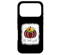 It's Fall Y'all Halloween Plaid Citrouille Rouge délavé Buffalo Coque pour iPhone 17 Pro