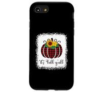 It's Fall Y'all Halloween Plaid Citrouille Rouge délavé Buffalo Coque pour iPhone SE (2020) / 7/8