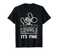 It's Fine Cassette Tape Design - Musique Rétro Humour Vintage T-Shirt