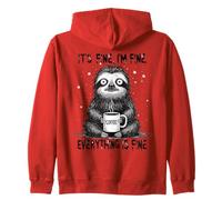 Its Fine I'm Fine Coffee Sloth Sweat à Capuche