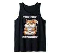 Its Fine I'm Fine Coffee Squirrel Débardeur