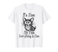It's Fine I'm Fine Everything is Fine Funny Corgi Dog Meme T-Shirt